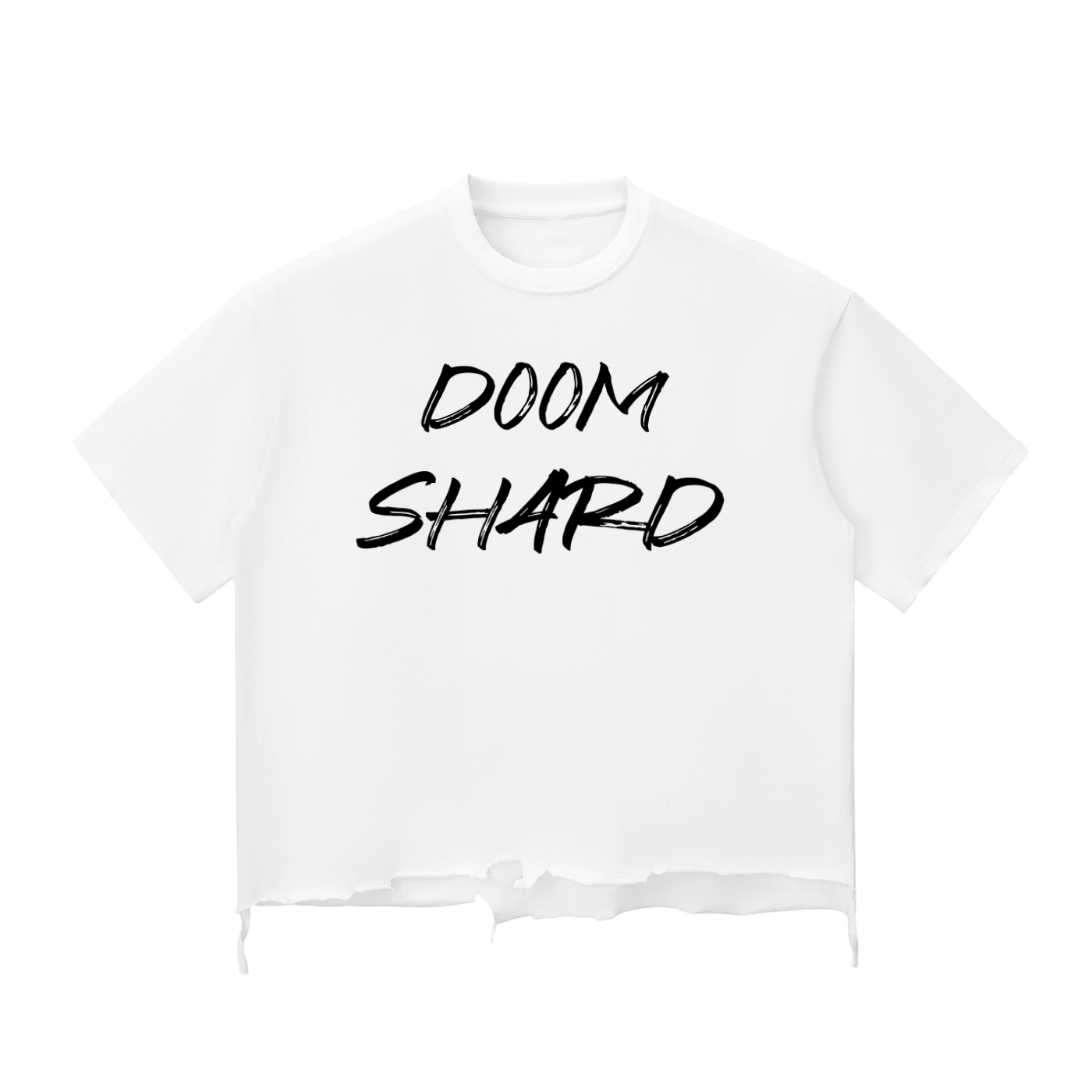 Snow Wash Raw-Hem Boxy T-shirt
