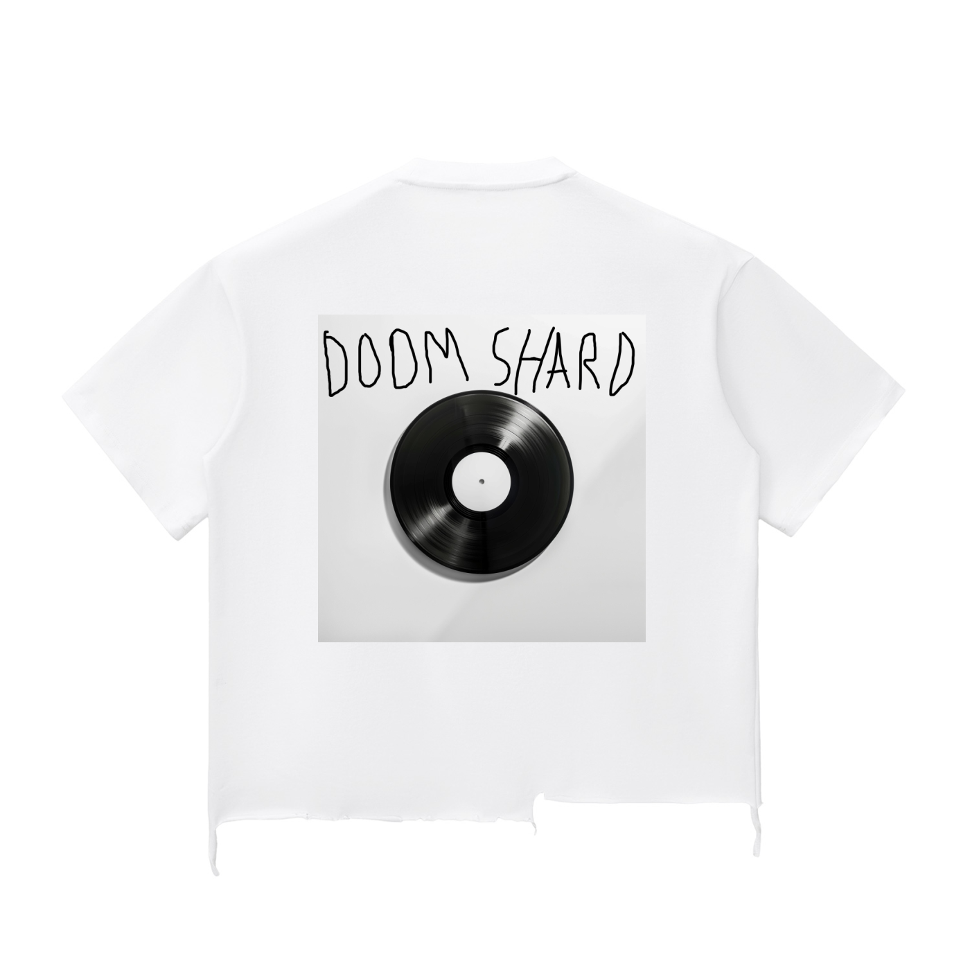 Snow Wash Raw-Hem Boxy T-shirt